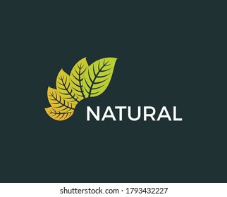 Nature Green Leaf Logo Design Template vector