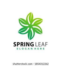 Nature Green Leaf logo Design vector illustration