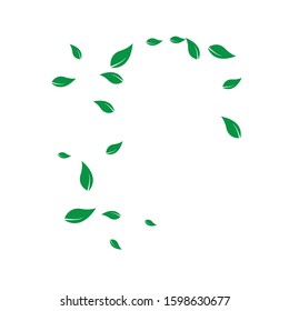 nature green leaf logo illustration 
