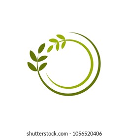 Nature Green Leave Vector Template Design