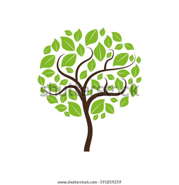 Nature Green Plant Icon Vector Illustration Stock Vector (royalty Free 