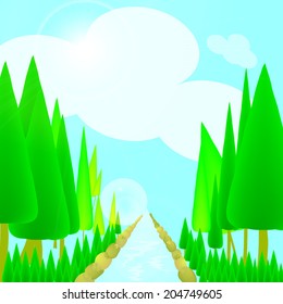 Nature green vector