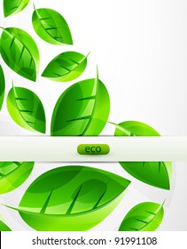 Nature green vector background