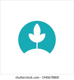 Plantilla de logotipo de vectores verdes o naturales. Este gráfico con símbolo de hojas. Adecuado para la ecología, la granja, la protección