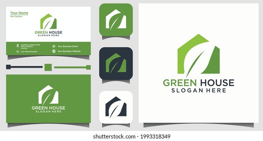 Nature Greenhouse Logo Design Vector