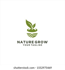 Nature Grow Logo Design Inspiration