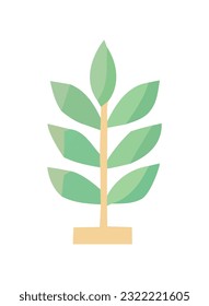 Nature growth symbolized by ornate tree icon isolated