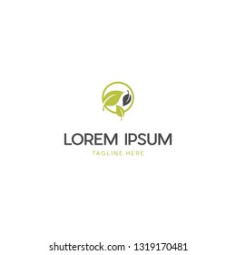 Nature Health Leaf Vector Logo Design