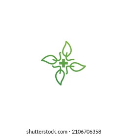 Nature health, medical eco. Vector logo icon template