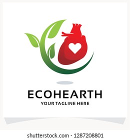 Nature Hearth Logo Design Template Inspiration