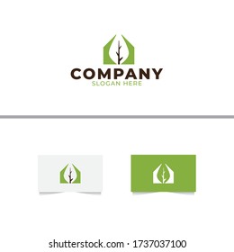 Plantilla de vectores de diseño de logotipo de inicio natural