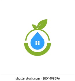 nature home logo design vector sign