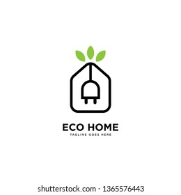 Nature Home logo simple line logo template vector illustration - Vector