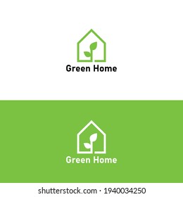 Nature Home Logo Template.  Perfect logo for home rental, real estate agent, landscape design, etc.