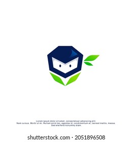 Nature Home Ninja Logo Template