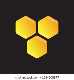 Logo-Vektorgrafik von Naturehoney Comb, Honig-Design-Vorlage, kreatives Symbol,