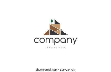 Nature house 2 vector logo image white background