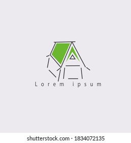 Nature House Logo for business with minimalist design