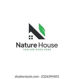 Logo des Naturhauses in Form des Buchstabens N