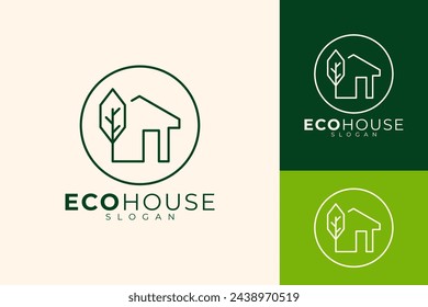 Diseño de logotipo de vector de Nature House