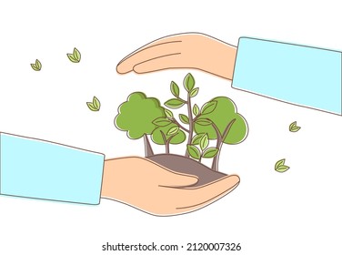 Naturaleza en manos humanas