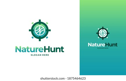Konzept für das Logo von Nature Hunter, Vektorgrafik, Entwürfe für das Agrarlogo, Agrarsymbol