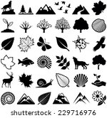 Nature icon collection - vector illustration 