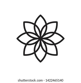 Nature icon ,flower icon vector sign illustration