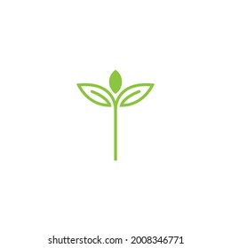 icono de naturaleza, logotipo de diseño de hoja verde .ilustración vectorial