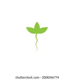 nature icon, green leaf design logo .vector illustration