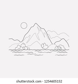 Nature icon line element. Vector illustration of nature icon line isolated on clean background for your web mobile app logo design.