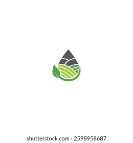 Nature icon logo flat vector design