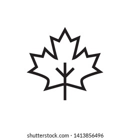 Nature icon : maple leaf design trendy