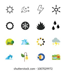 Nature icon set