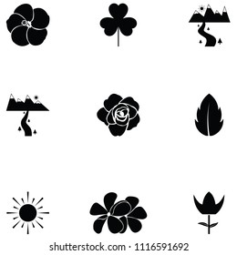 nature icon set