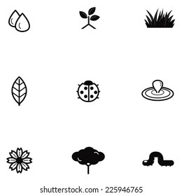 Nature icon set