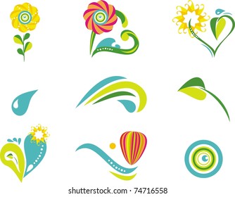 Nature icon set