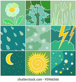 nature icon set