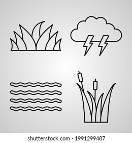 Nature Icon Set Vector illustration EPS
