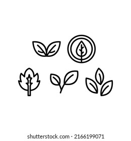 Nature Icon Set Vector Symbol Design Illustration