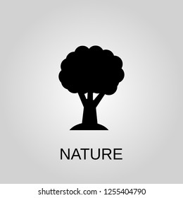 Nature icon. Tree concept symbol design. Stock - Vector illustration can be used for web