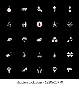 nature icon. nature vector icons set skull bones, beach direction, sowing seeds and surfer with board