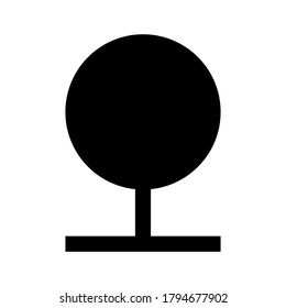 Vector de icono de naturaleza aislado en fondo blanco.