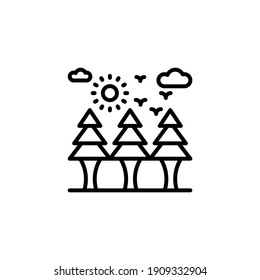 Nature icon in vector. Logotype