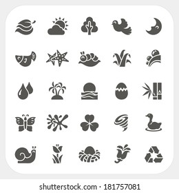 Nature icons set