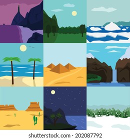 Nature icons set