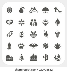 Nature icons set