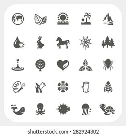 Nature icons set