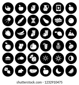 Nature icons set - environment ecology element - eco plant sign and symbols