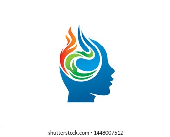 Nature Idea Logo Template Design Vector, Emblem, Design Concept, Creative Symbol, Icon